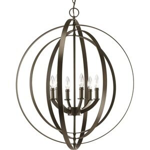 Progress Lighting - Equinox Collection Six-Light Sphere Pendant Light - P3889-20